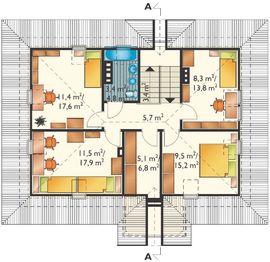 Poddasze projektu - Mały Dworek (454)