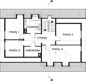 Poddasze projektu - Perkoz - szkielet drewniany lekki