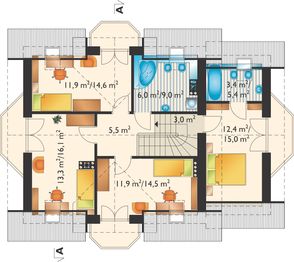Poddasze projektu - Helena Rex - murowana – ceramika