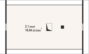 Poddasze projektu - Budynek gospodarczy mazurski 2 gpm 2