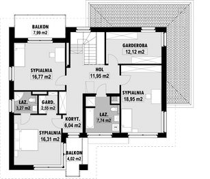 Piętro 1 projektu - E-123