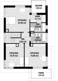 Piętro 1 projektu - E-139