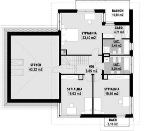 Piętro 1 projektu - E-130