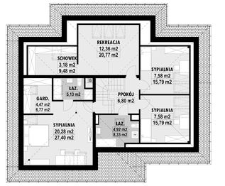 Poddasze projektu - E-128