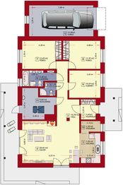 Parter projektu - Dom w Luizjanie 4 z garażem