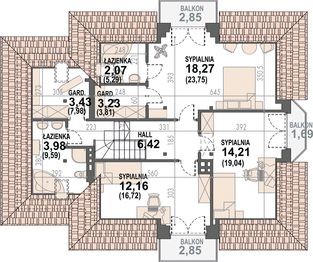 Poddasze projektu - Śnieżka N