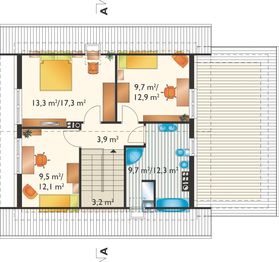 Poddasze projektu - Ewa Neo (1375)