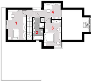 Piętro 1 projektu - D164