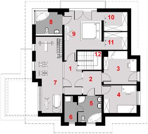 Piętro 1 projektu - D109C