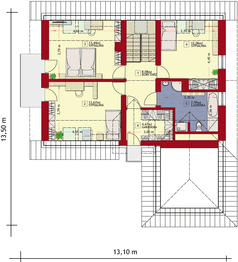 Poddasze projektu - Dom w Alabamie 3