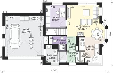 Parter projektu - Dom przy Przyjaznej 10