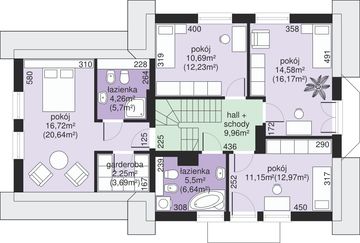 Poddasze projektu - Dom przy Przyjaznej 10