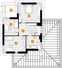 Piętro 1 projektu - Hubert II