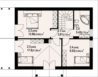 Poddasze projektu - Świdnica 2mb