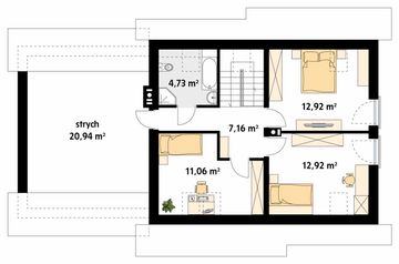 Poddasze projektu - Azuryt 4