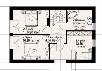 Poddasze projektu - Osiek wąski 9-01