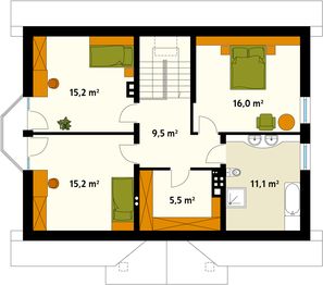 Poddasze projektu - Goździk NF40