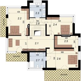 Piętro 1 projektu - DN 006