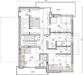 Piętro 1 projektu - AN 005a