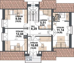 Poddasze projektu - Koralgol II N