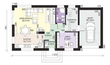 Parter projektu - Dom przy Alabastrowej 26