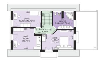 Poddasze projektu - Dom przy Alabastrowej 26