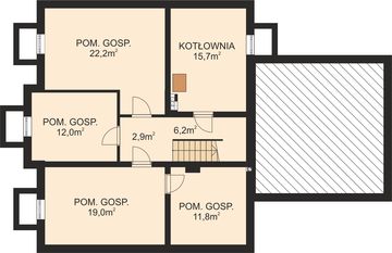 Piwnica projektu - APS 119 + P
