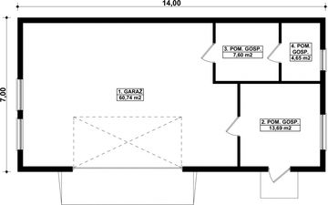Parter projektu - G120 - Budynek garażowo - gospodarczy