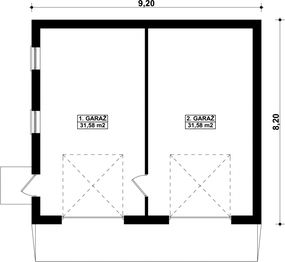 Parter projektu - G155 - Budynek garażowy