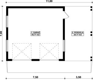 Parter projektu - G198 - Budynek garażowy