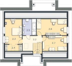 Poddasze projektu - Modena DCP303