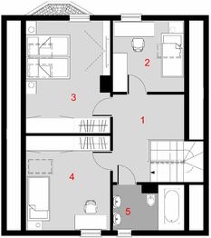 Poddasze projektu - D03 - Eluńka wersja drewniana