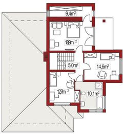 Piętro 1 projektu - Michaś 2A
