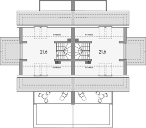 Poddasze II projektu - Willa SLONECZNA bliźniak