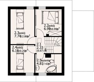 Poddasze projektu - Gładyszowo dws