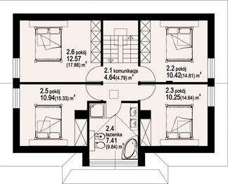 Poddasze projektu - Jurkowo średnie mc