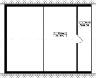 Poddasze projektu - G164 - Budynek garażowo - gospodarczy