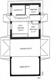 Rzut parteru projektu - WB-3747