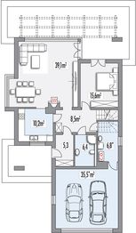 Parter projektu - Andromeda wersja B z wykuszem paliwo stałe