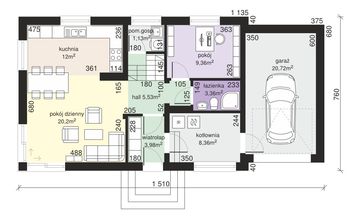 Parter projektu - Dom przy Alabastrowej 27
