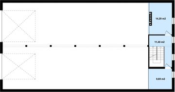 Piętro 1 projektu - G200 - Budynek mieszkalno - garażowy