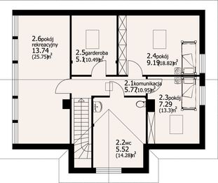 Poddasze projektu - Chmielów dw 15