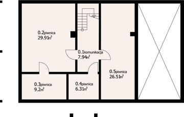 Piwnica projektu - Milicz dw 6