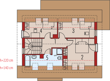 Poddasze projektu - Liv 1 multi-comfort