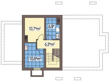 Piwnica projektu - Aston 2 wersja AP pojedynczy garaż z boku i piwnica paliwo stałe