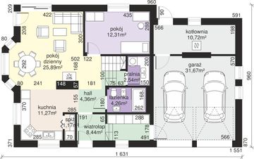 Parter projektu - Dom przy Cyprysowej 15 K