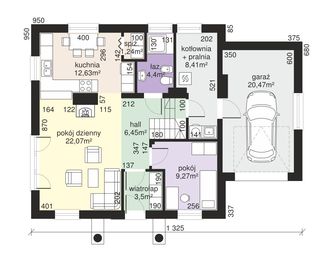 Parter projektu - Dom przy Cyprysowej 40