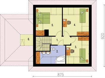 Poddasze projektu - Porto