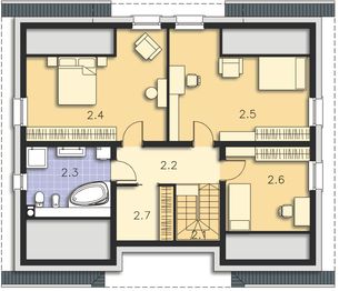 Poddasze projektu - Rodez II DCP328a