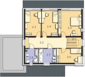 Piętro 1 projektu - Carrara DCP332
